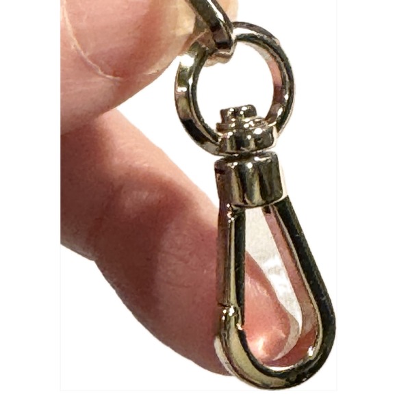 KATE SPADE Polished Silver Swivel Clip Hook for Purse Fob Keys Accessory! - Picture 4 of 5